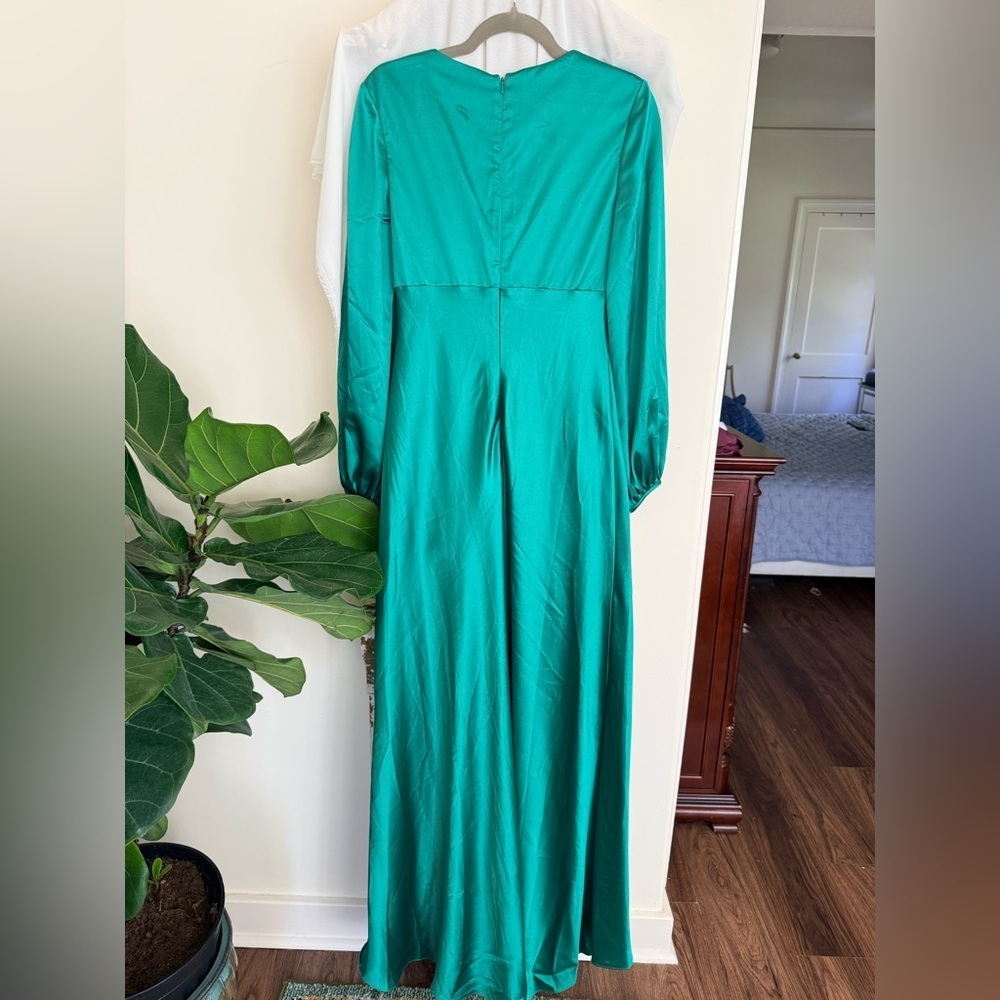 NWT Ieena MacDugal Emerald Green Dress Size 6 - Picture 9 of 11